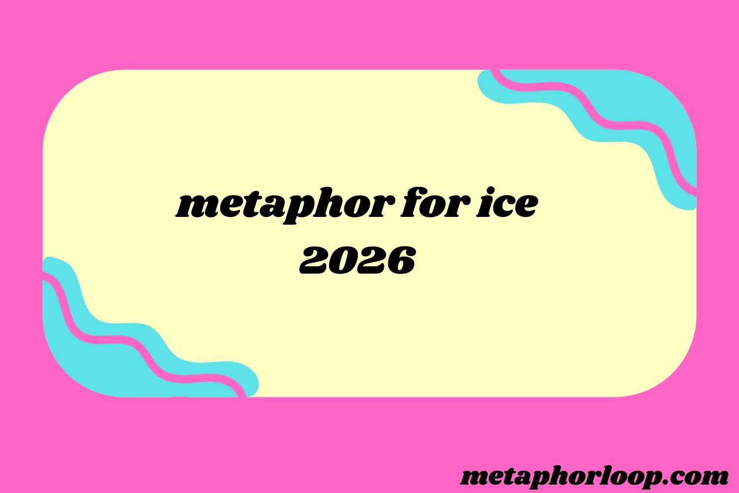 metaphor for ice