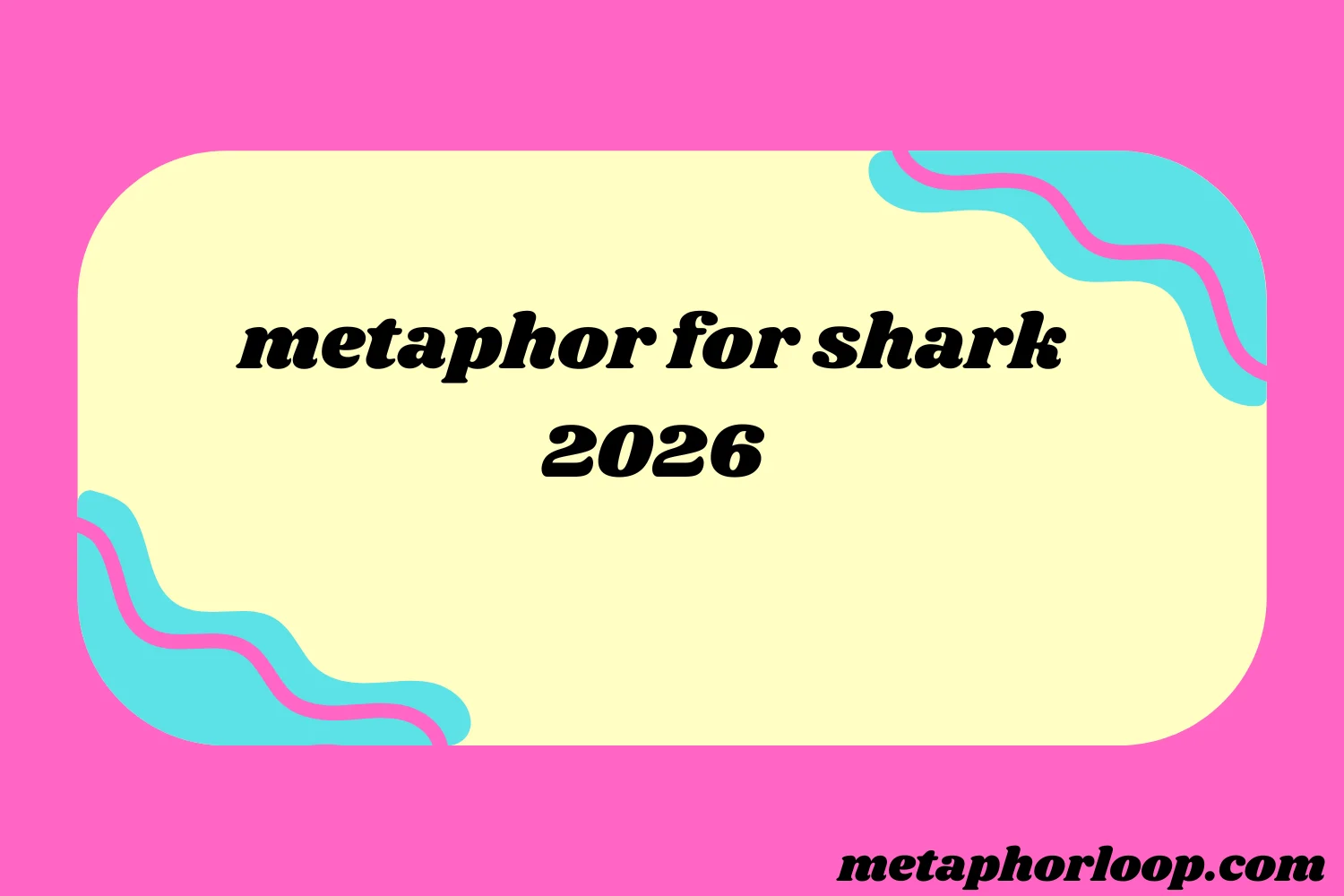 metaphor for shark