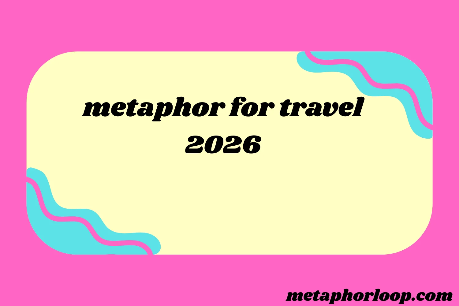 metaphor for travel