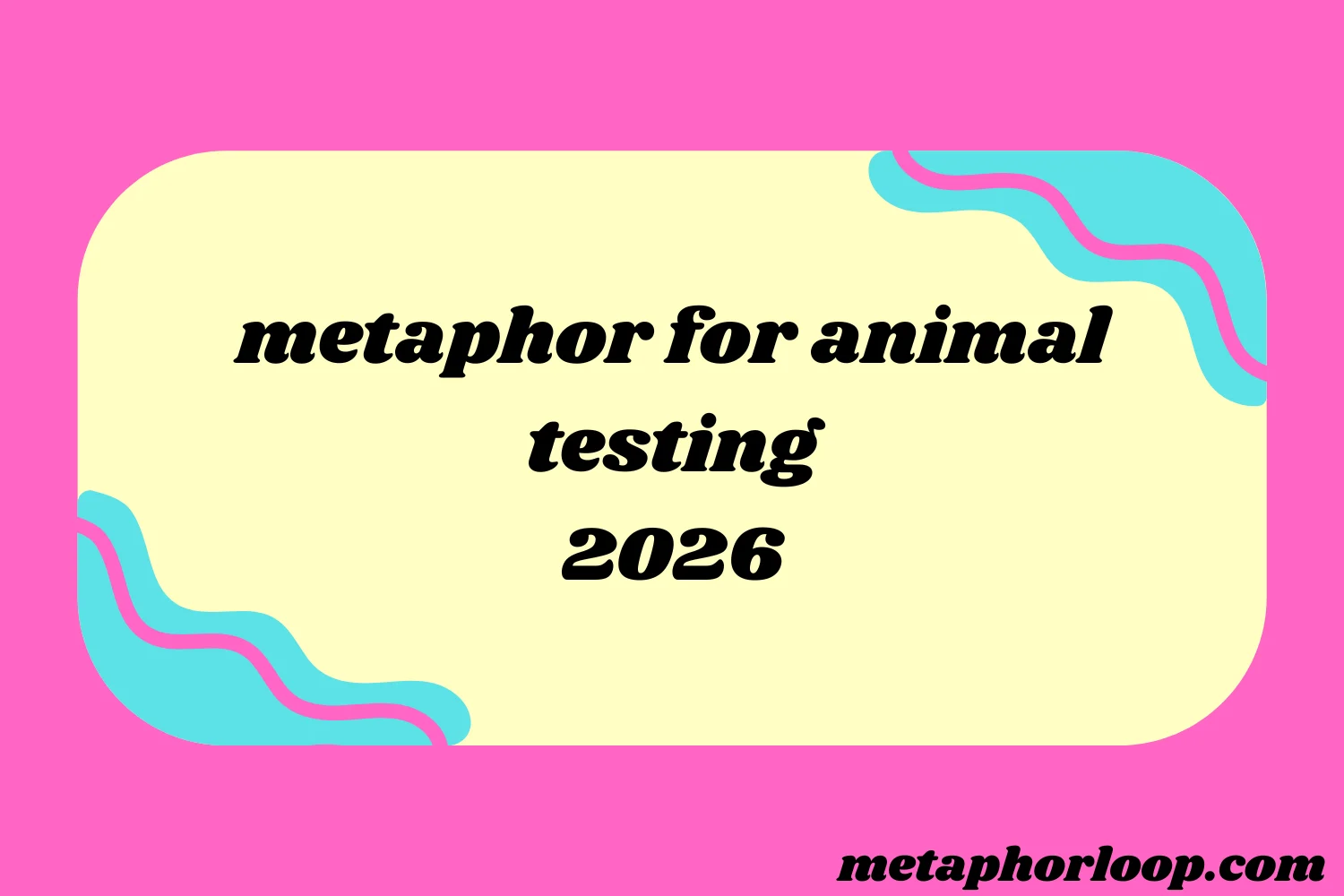 metaphor for animal testing