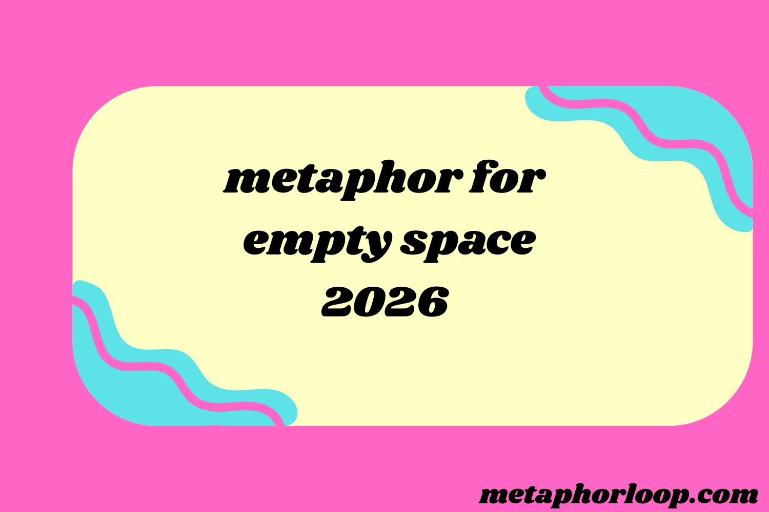 metaphor for empty space