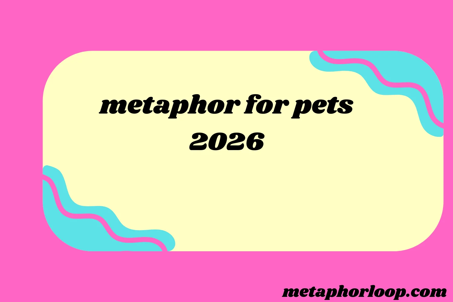 metaphor for pets