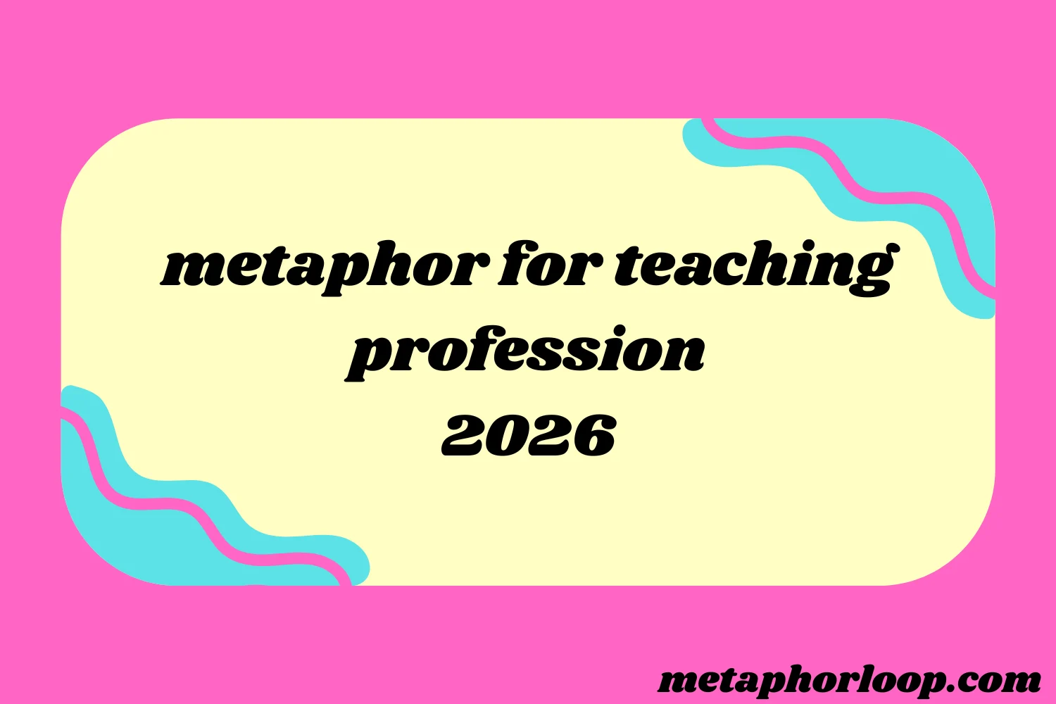 metaphor for teaching profession