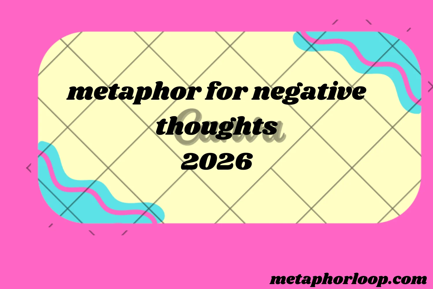 metaphor for negative thoughts