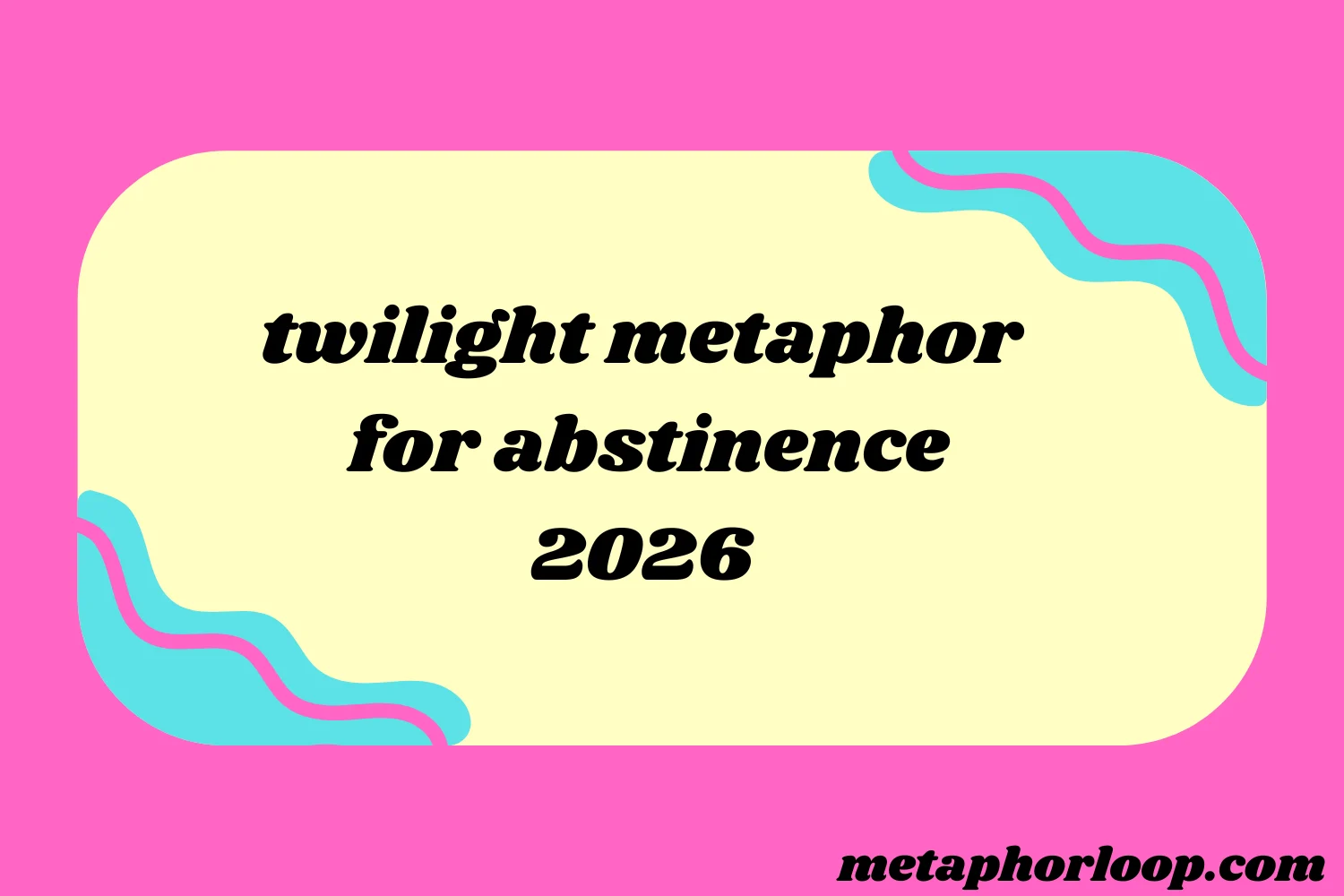 twilight metaphor for abstinence